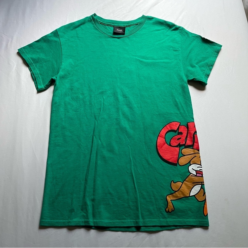 CARROTS ANWAR green graphic cotton embroidered patch short sleeve knit T-shirt‎